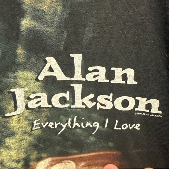 Vintage 1996 Alan Jackson “Everything I Love” Shirt - Picture 3 of 6